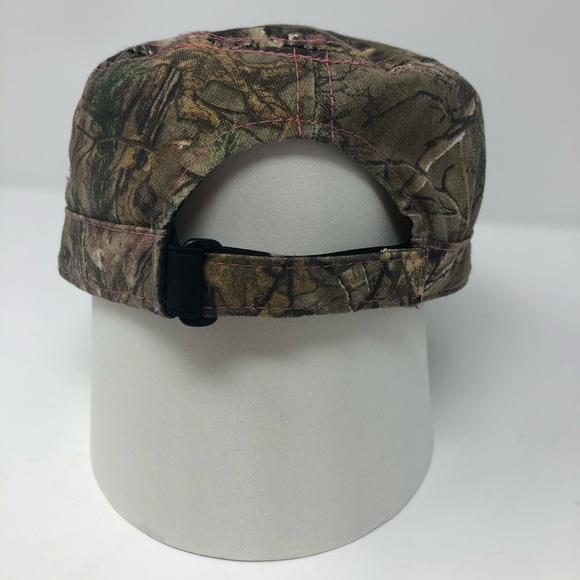 WOMEN’S CAMO BALL CAP, PINK FLEUR-DE-LIS - Picture 3 of 5